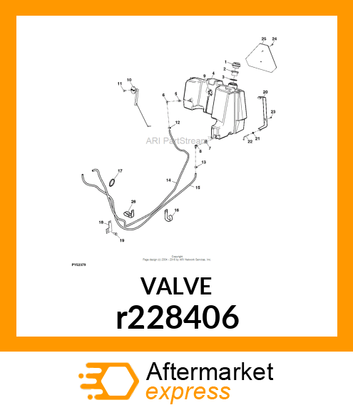 VALVE, FUEL SUPPLY WITH INTERNAL ST r228406