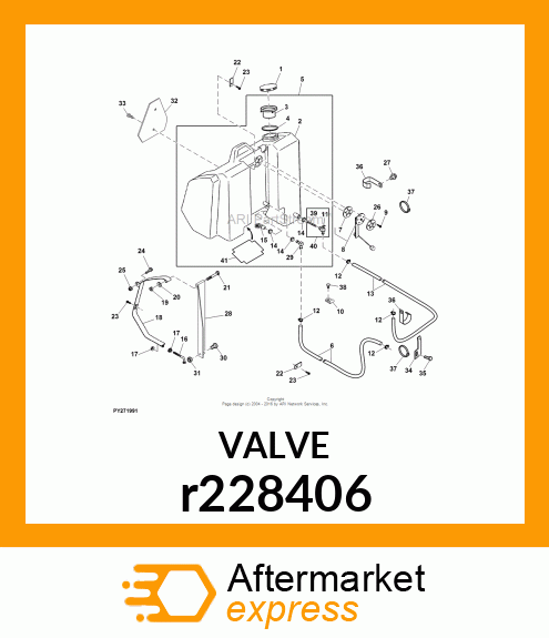 VALVE, FUEL SUPPLY WITH INTERNAL ST r228406