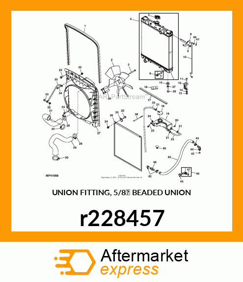 UNION FITTING, 5/8' BEADED UNION r228457