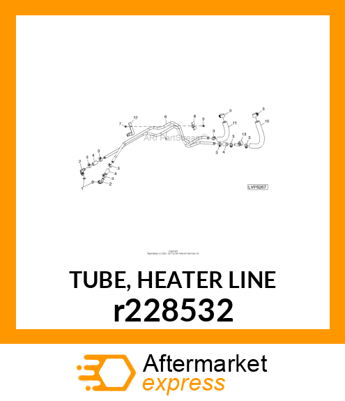 TUBE, HEATER LINE r228532