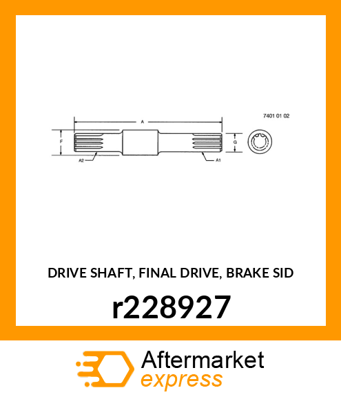 DRIVE SHAFT, FINAL DRIVE, BRAKE SID r228927