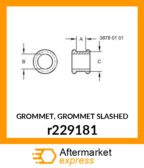 GROMMET, GROMMET SLASHED r229181