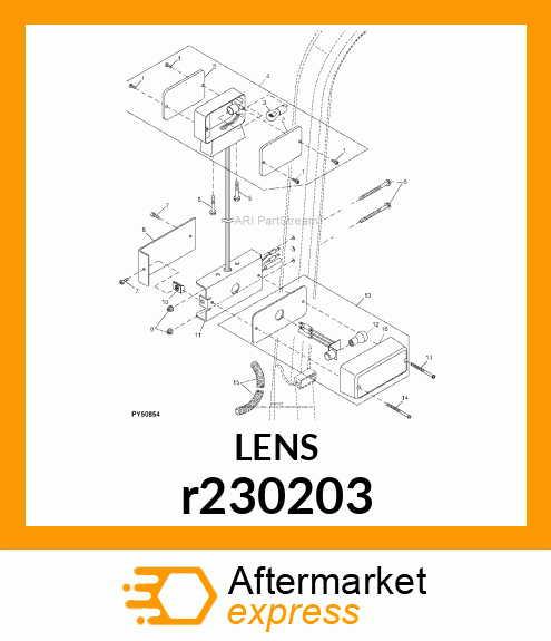 LENS, WARNIG LAMP r230203