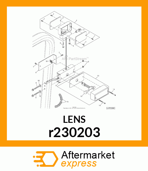 LENS, WARNIG LAMP r230203