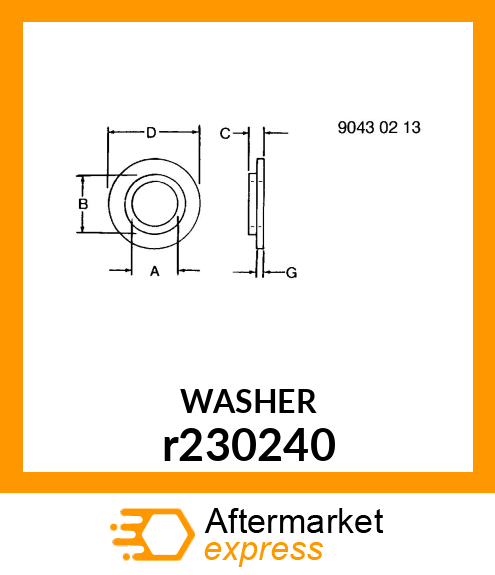 WASHER, SHOULDERED r230240