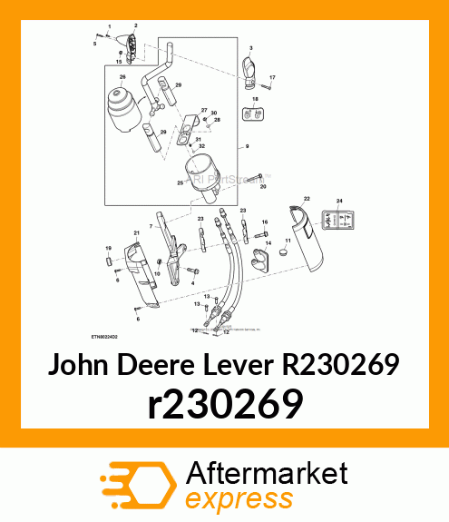 LEVER, JOYSTICK LOCK r230269