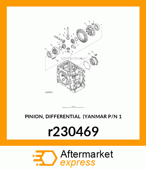 PINION, DIFFERENTIAL YANMAR P/N 1 r230469