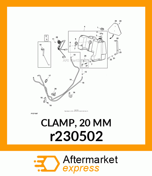 CLAMP, 20 MM r230502