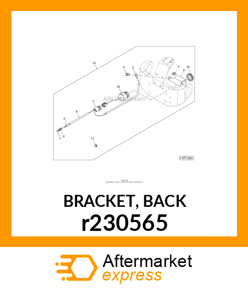 BRACKET, BACK r230565