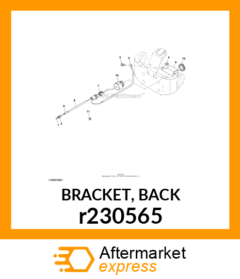 BRACKET, BACK r230565