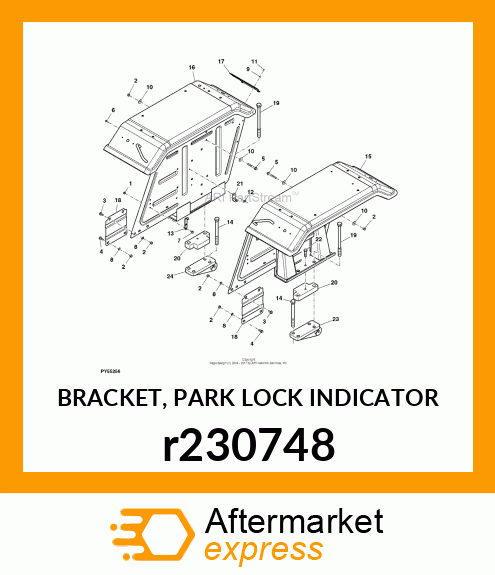 BRACKET, PARK LOCK INDICATOR r230748