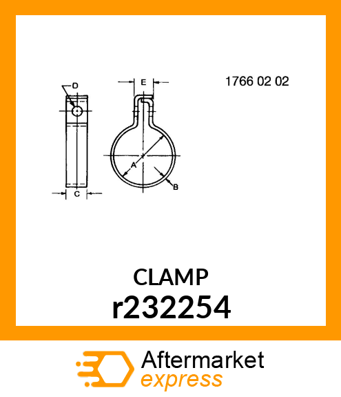 CLAMP, 76.2 PIPE r232254