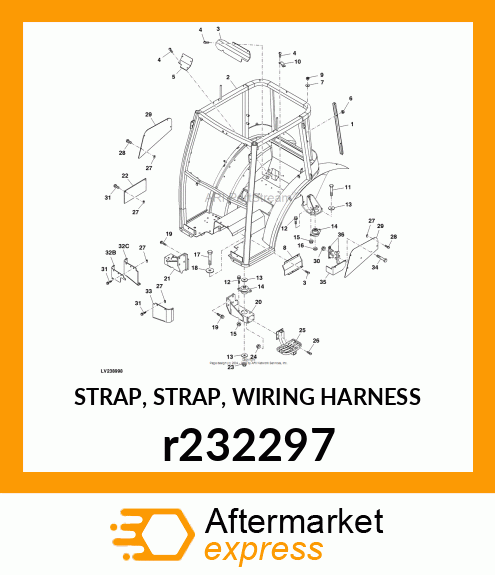 STRAP, STRAP, WIRING HARNESS r232297