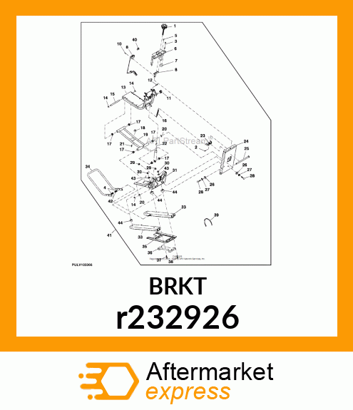 LEVER, SEAT, FORE r232926