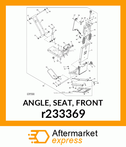 ANGLE, SEAT, FRONT r233369
