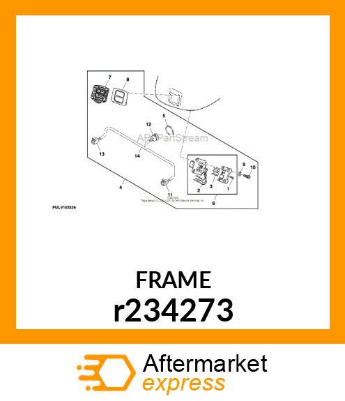 FRAME, SUPPORT,HITCH REMOTE SWITCH r234273