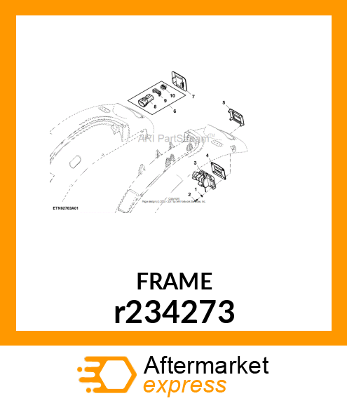 FRAME, SUPPORT,HITCH REMOTE SWITCH r234273