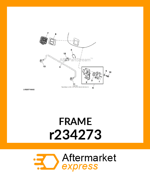 FRAME, SUPPORT,HITCH REMOTE SWITCH r234273