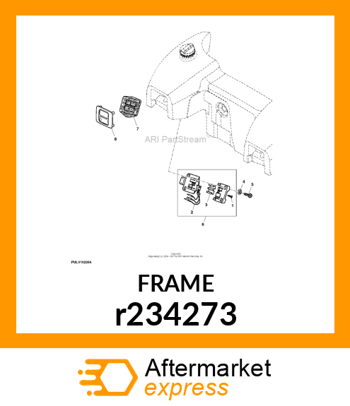 FRAME, SUPPORT,HITCH REMOTE SWITCH r234273