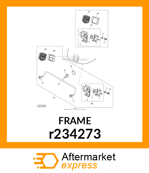 FRAME, SUPPORT,HITCH REMOTE SWITCH r234273