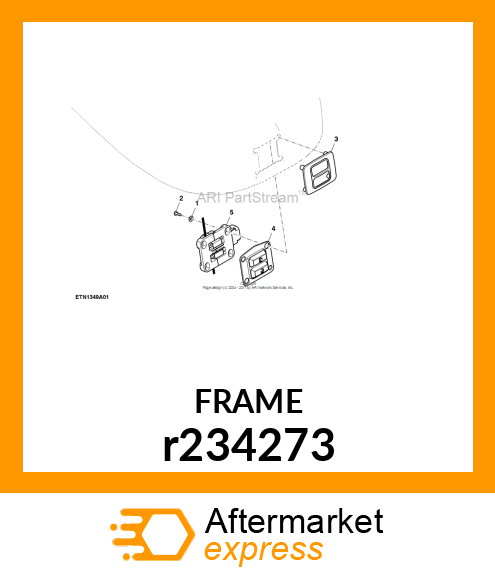 FRAME, SUPPORT,HITCH REMOTE SWITCH r234273