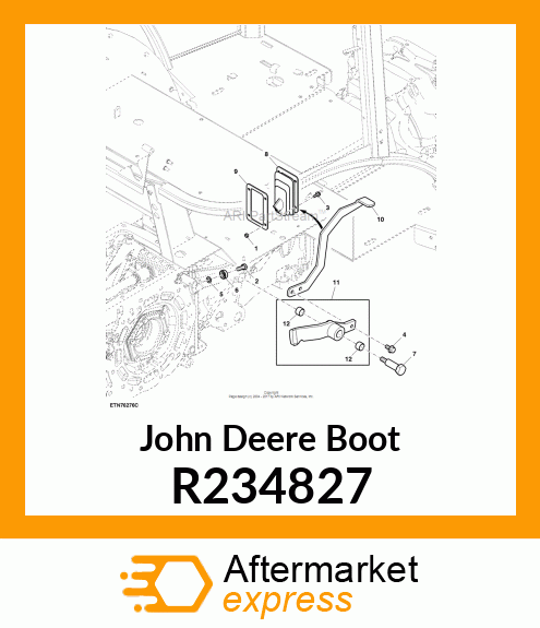 BOOT, DRAFT SENSING LEVER R234827