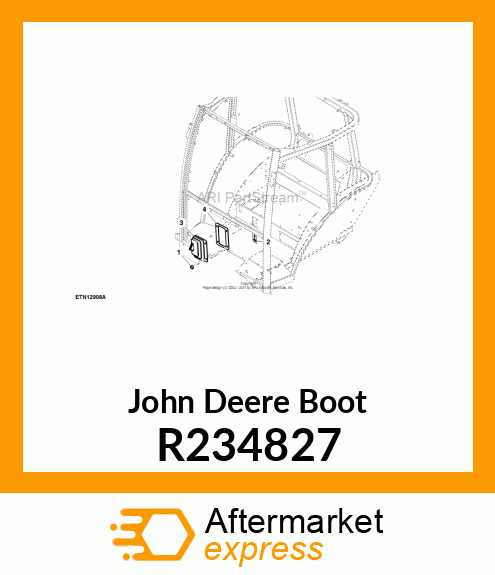 BOOT, DRAFT SENSING LEVER R234827