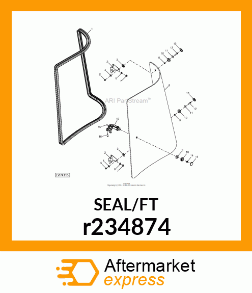 WEATHERSTRIP, SOLD BY METER r234874