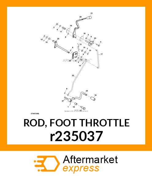 ROD, FOOT THROTTLE r235037
