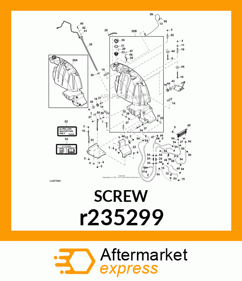 SCREW, M6 X 1 TRUSS HEAD TORX r235299