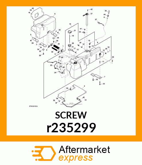 SCREW, M6 X 1 TRUSS HEAD TORX r235299