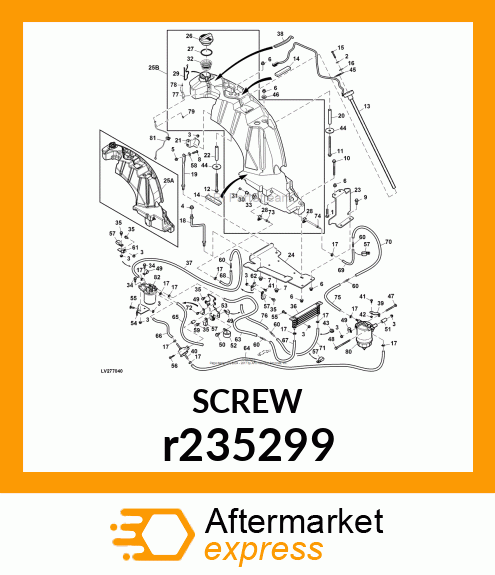 SCREW, M6 X 1 TRUSS HEAD TORX r235299