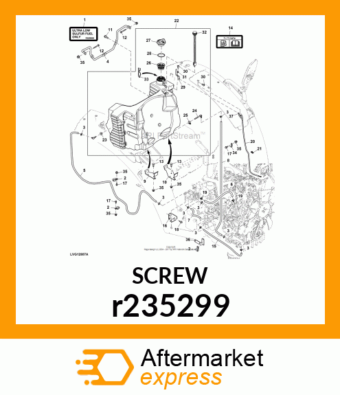 SCREW, M6 X 1 TRUSS HEAD TORX r235299