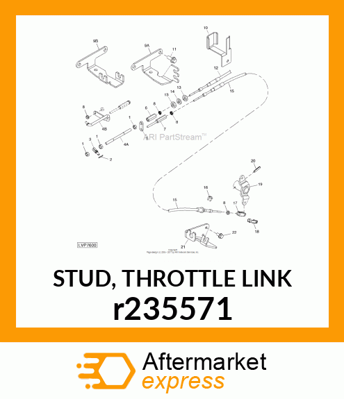 STUD, THROTTLE LINK r235571