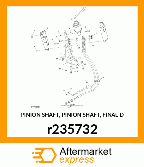 PINION SHAFT, PINION SHAFT, FINAL D r235732