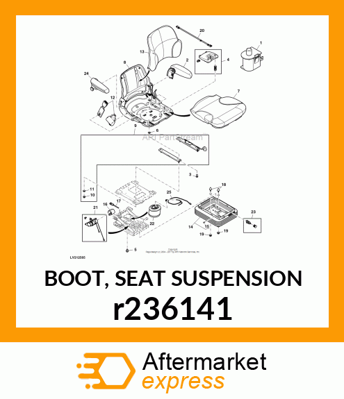 BOOT, SEAT SUSPENSION r236141