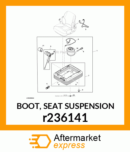 BOOT, SEAT SUSPENSION r236141