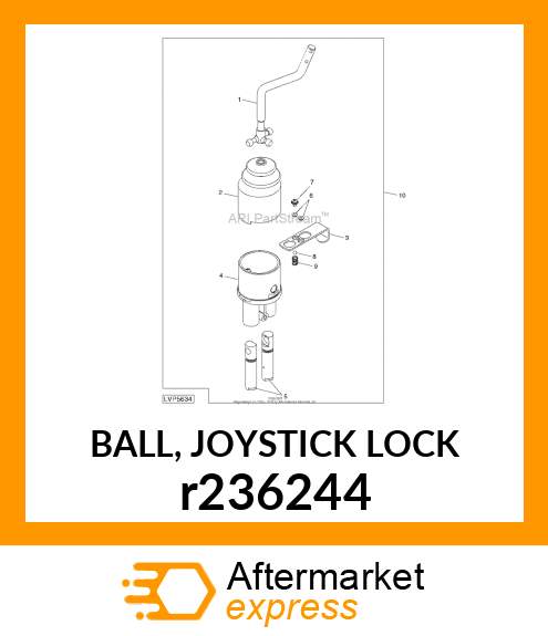 BALL, JOYSTICK LOCK r236244