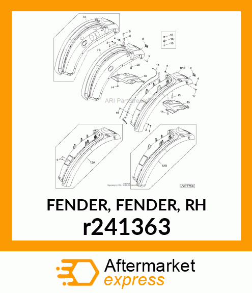 FENDER, FENDER, RH r241363