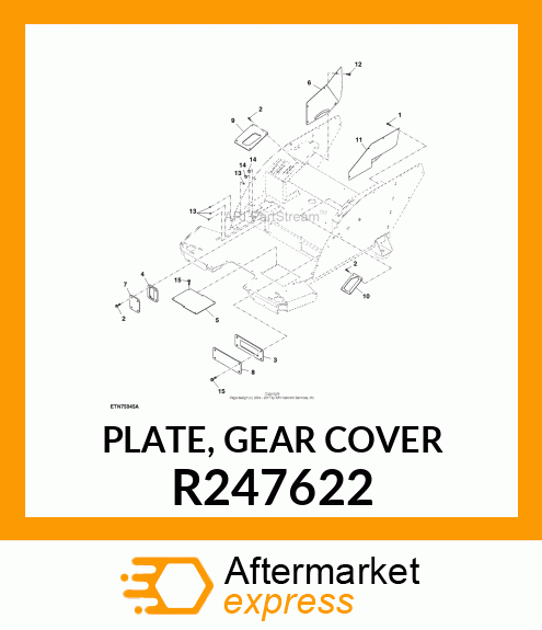 PLATE, GEAR COVER R247622
