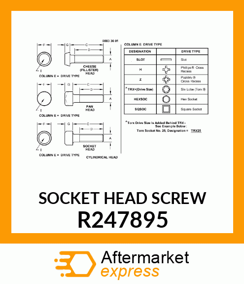 SOCKET HEAD SCREW R247895