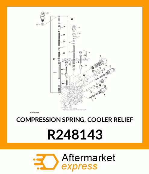 COMPRESSION SPRING, COOLER RELIEF R248143
