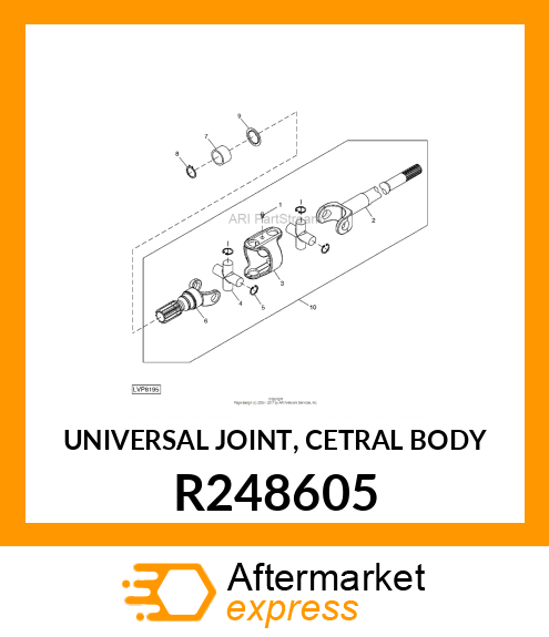 UNIVERSAL JOINT, CETRAL BODY R248605