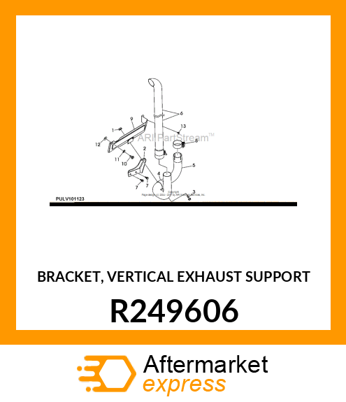 BRACKET, VERTICAL EXHAUST SUPPORT R249606