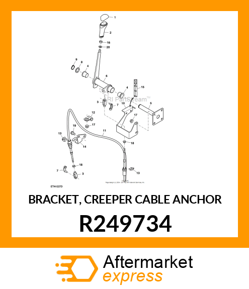 BRACKET, CREEPER CABLE ANCHOR R249734
