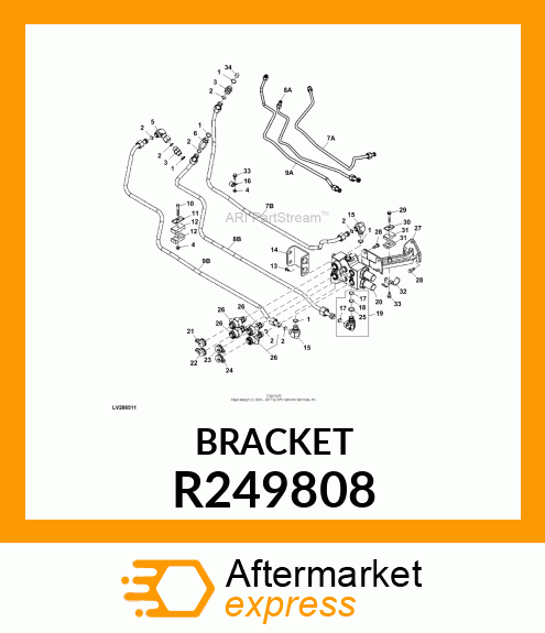 BRACKET, SCV CABLES R249808