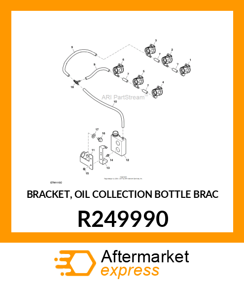 BRACKET, OIL COLLECTION BOTTLE BRAC R249990