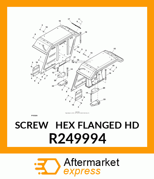 SCREW HEX FLANGED HD R249994
