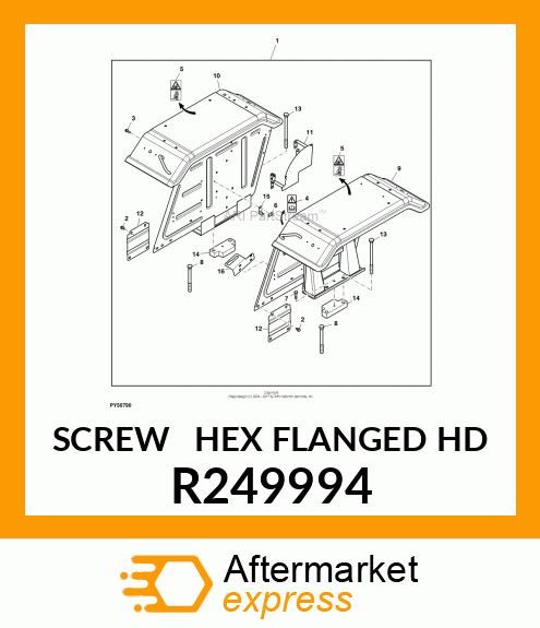 SCREW HEX FLANGED HD R249994