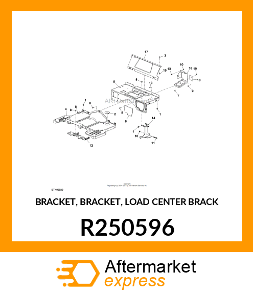 BRACKET, BRACKET, LOAD CENTER BRACK R250596